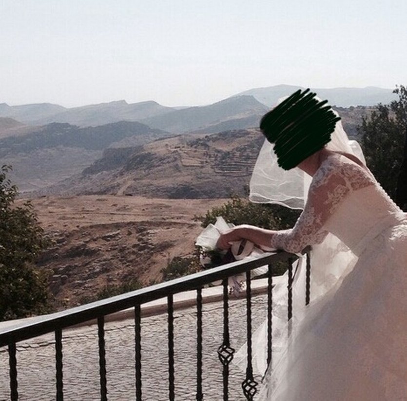 Klasik Elegan Beyaz A-Line Gelinlik - Görsel 3