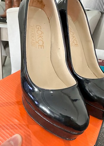 Parlak Siyah Kadın Stiletto Topuklu Ayakkabı - Görsel 8