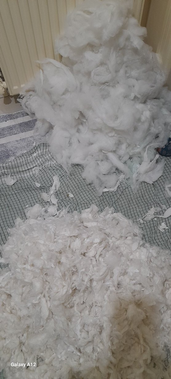 yikandi tiftiklendi adana pamugu beyaz isteyene yastik isteyene - Görsel 2