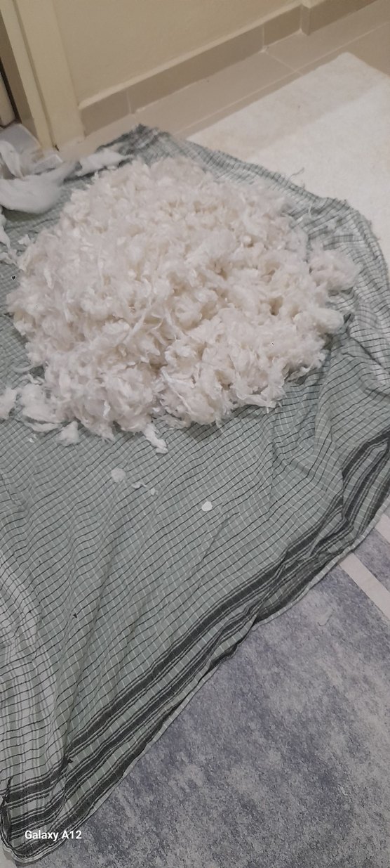 yikandi tiftiklendi adana pamugu beyaz isteyene yastik isteyene - Görsel 4