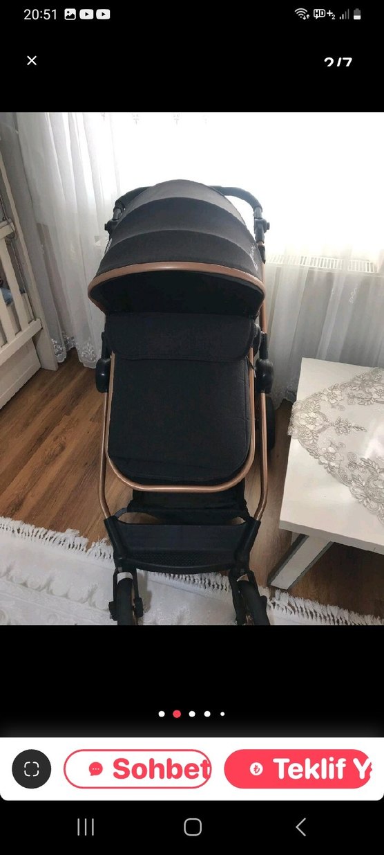 Siyah Bebek Arabası - tiravelsistem kutusulu gelircek puseti yok - Görsel 2