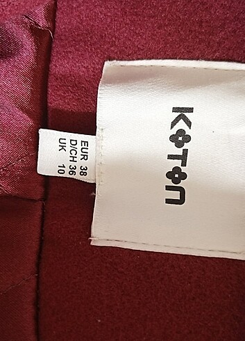 38 Beden Kadın koton kaban 