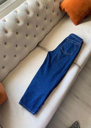 Mavi Normal Boy Rahat Kesim Kadın Kot Pantolon - Görsel 2