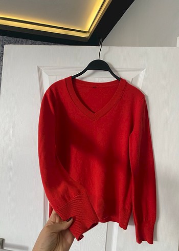 Kırmızı Kısa Kollu Kadın Sweatshirt - Görsel 2