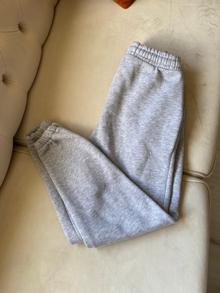 Gri Rahat Kesim Kadın Eşofman Altı - Görsel 2