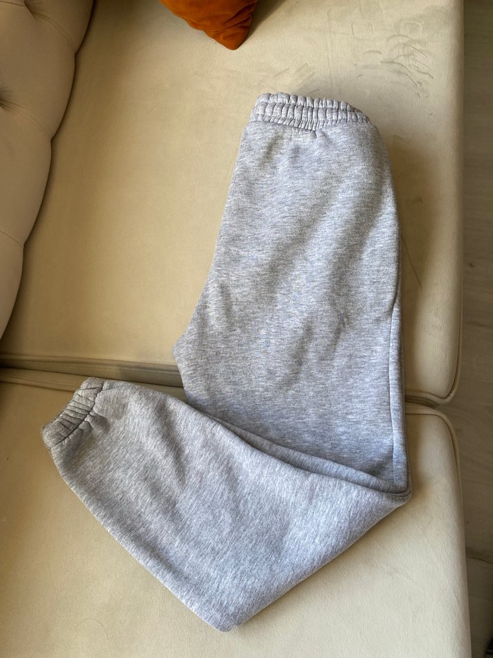 Gri Rahat Kesim Kadın Eşofman Altı - Görsel 3