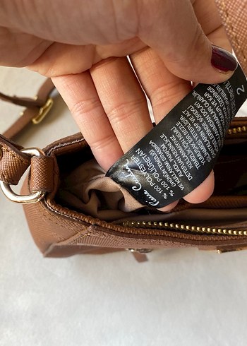 Deri Kahverengi Fermuarlı Kadın Çanta - Görsel 4