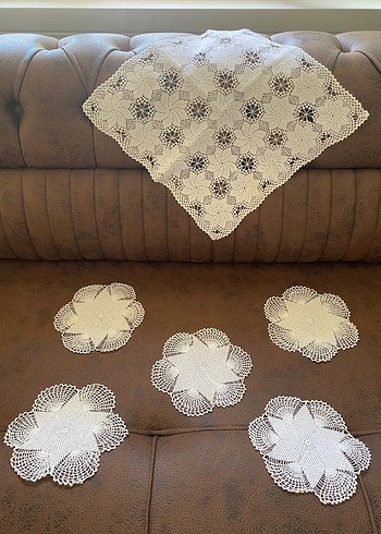 El Yapımı Dantel Örtüler Seti - Görsel 3