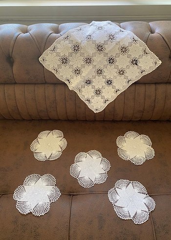 El Yapımı Dantel Örtüler Seti - Görsel 2