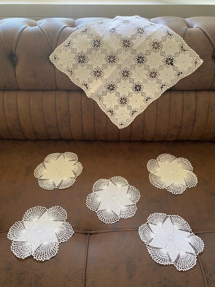 El Yapımı Dantel Örtüler Seti - Görsel 3
