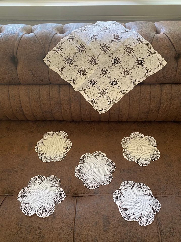 El Yapımı Dantel Örtüler Seti - Görsel 2