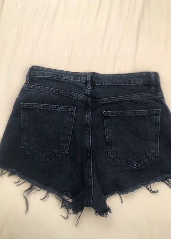Trendyol & Milla Tokalı Siyah Mini Denim Şort