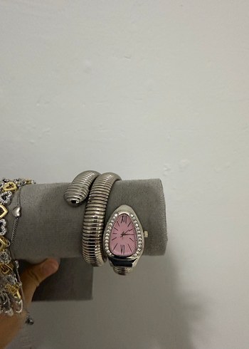 Beden Pembe yılan Kadın Saati