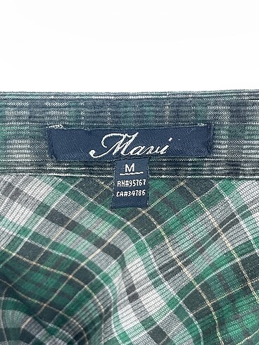 m Beden yeşil Renk Mavi Jeans Gömlek %70 İndirimli.