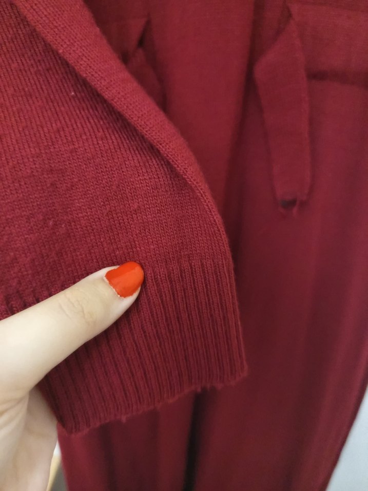 Bordo Kadın Uzun Kemerli Elbise - Görsel 3