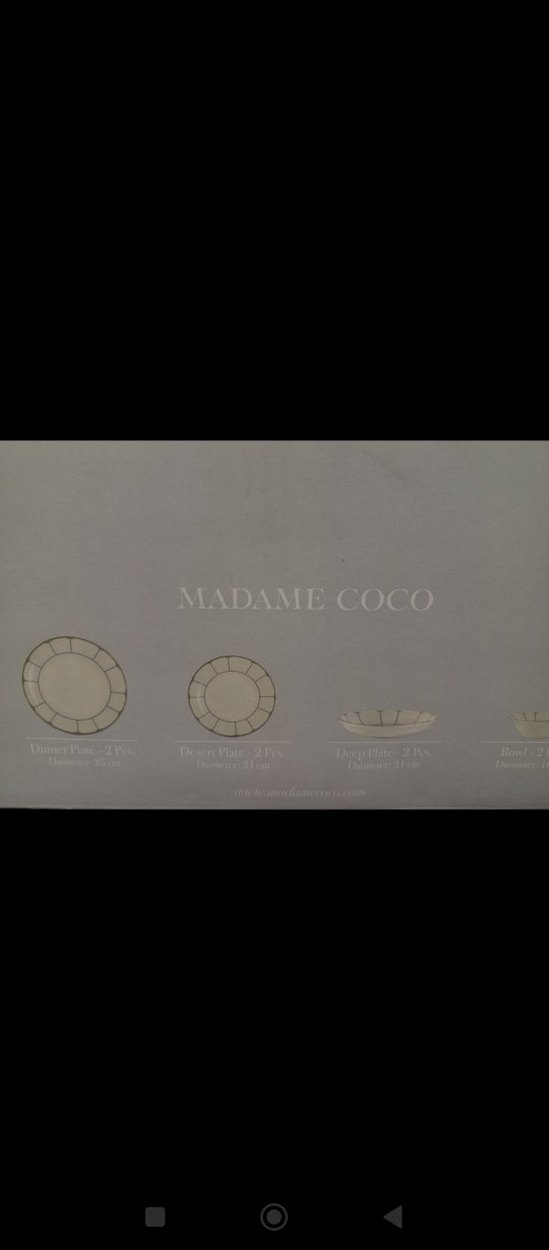 Beyaz Çizgili Yemek Tabağı Seti - Görsel 2