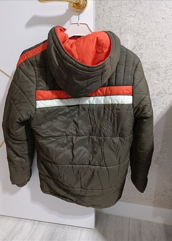 Diğer Erkek Çocuk Kahverengi Nakışlı Fermuarlı Mont