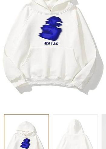 Trendyol & Milla Kadın Beyaz Baskılı Street Sweatshirt