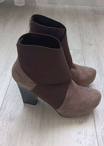 Gri Metal Topuklu Stiletto Kadın Ayakkabı - Görsel 16