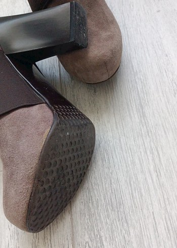 Gri Metal Topuklu Stiletto Kadın Ayakkabı - Görsel 12