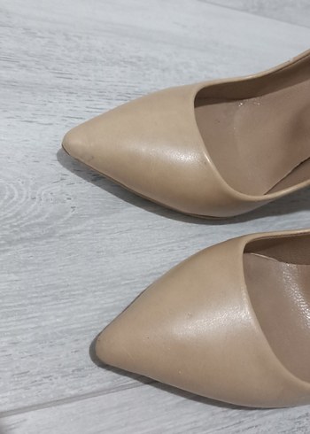 36 Beden Bej Stiletto Topuklu Kadın Ayakkabı