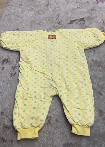 Sarı Yıldız Desenli Bebek Tulum - Görsel 4