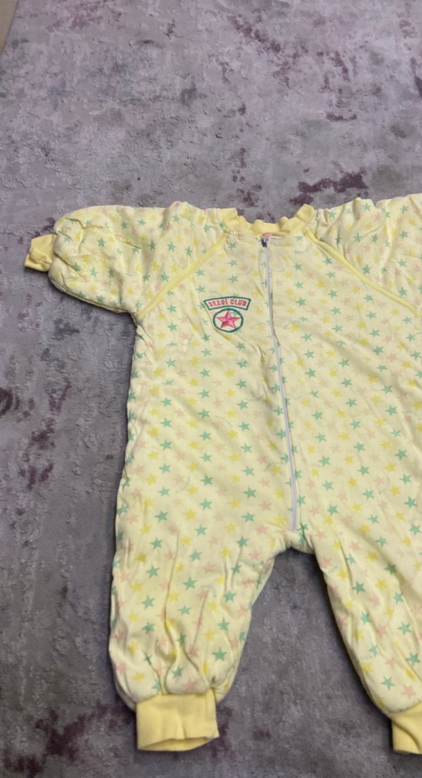 Sarı Yıldız Desenli Bebek Tulum - Görsel 2