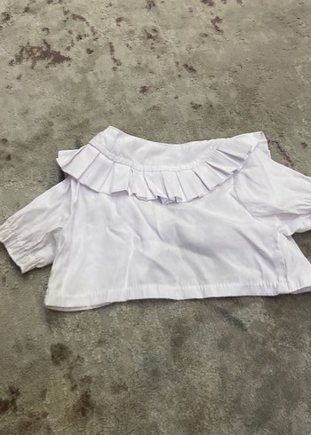 Kız Çocuk Beyaz Fırfırlı Bolero - Görsel 5