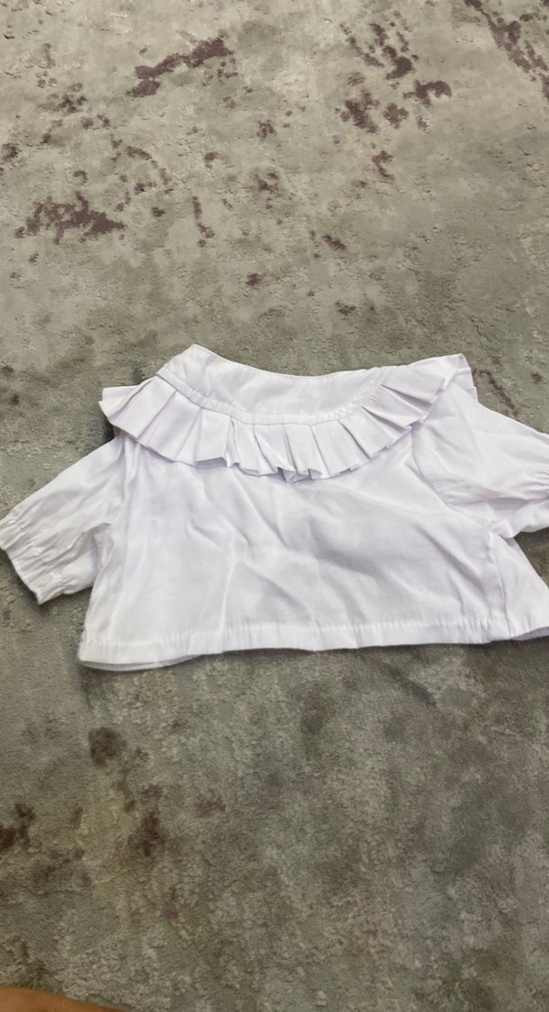 Kız Çocuk Beyaz Fırfırlı Bolero - Görsel 5