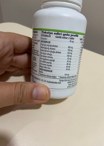 diğer Beden beyaz Renk Herbalife Thermo Complete 90 Tablet Takviye Edici Gıda