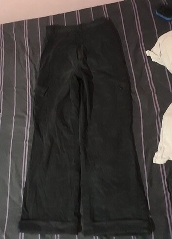 Siyah kargo pantalon