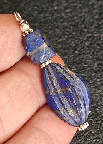 Beden Antika oyma işçilikli doğal lapis lazuli