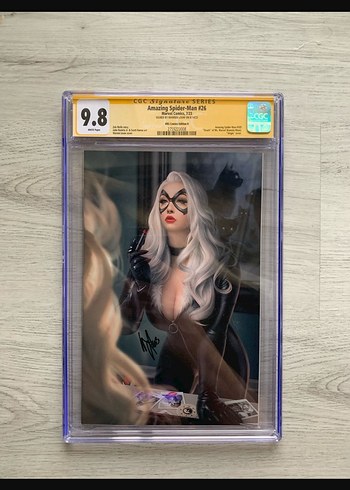 Amazing Spider-Man #26 Warren Louw 9.8 CGC Signed Slab