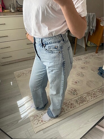 s Beden mavi Renk Wide leg jean