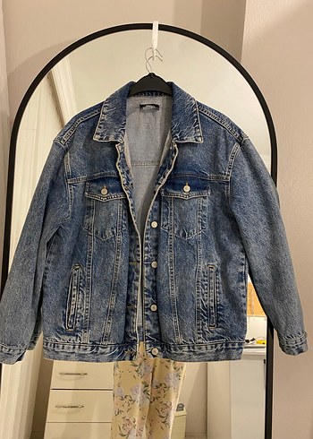 Trendyol & Milla Gevşek Kesim Mavi Denim Ceket