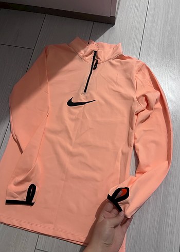 Fermuarlı Pembe Uzun Kollu Kadın Sweatshirt