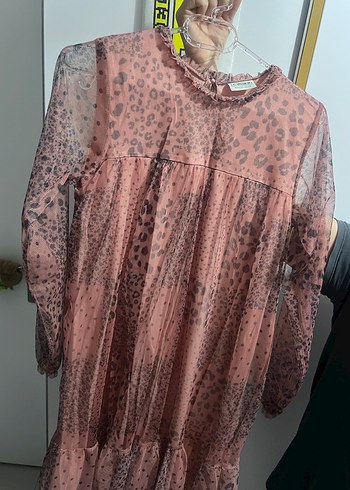 11-12 Yaş Beden Pembe Midi Mini Lc waikiki Elbise