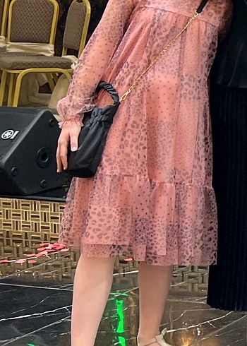 Pembe Midi Mini Lc waikiki Elbise