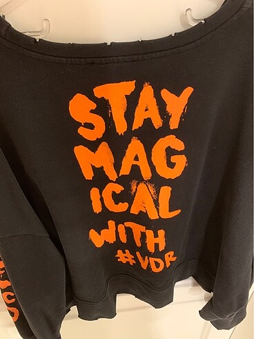 oversize kapşonsuz sweatshirt