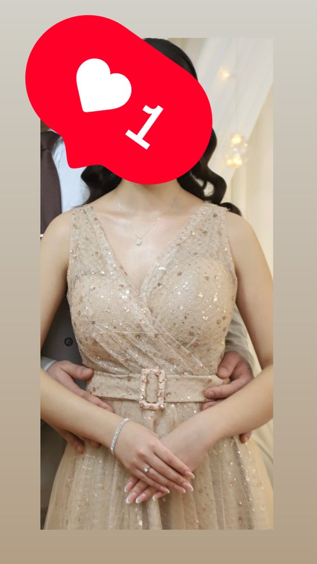 Midi abiye nişan elbisesi - Görsel 2