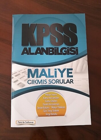 Maliye çıkmış sorular