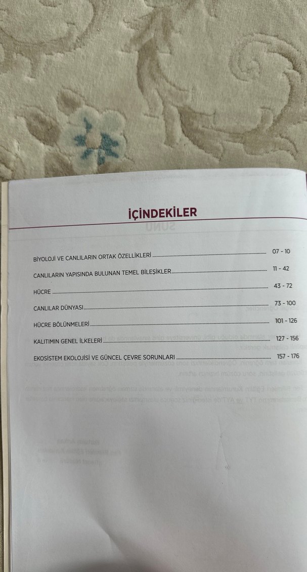 TYT Biyoloji Soru Bankası - Fen Bilimleri Yayınları - Görsel 3