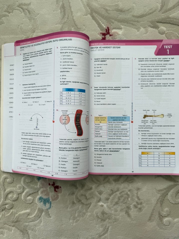 AYT Biyoloji Soru Bankası - Fen Bilimleri Yayınları - Görsel 4