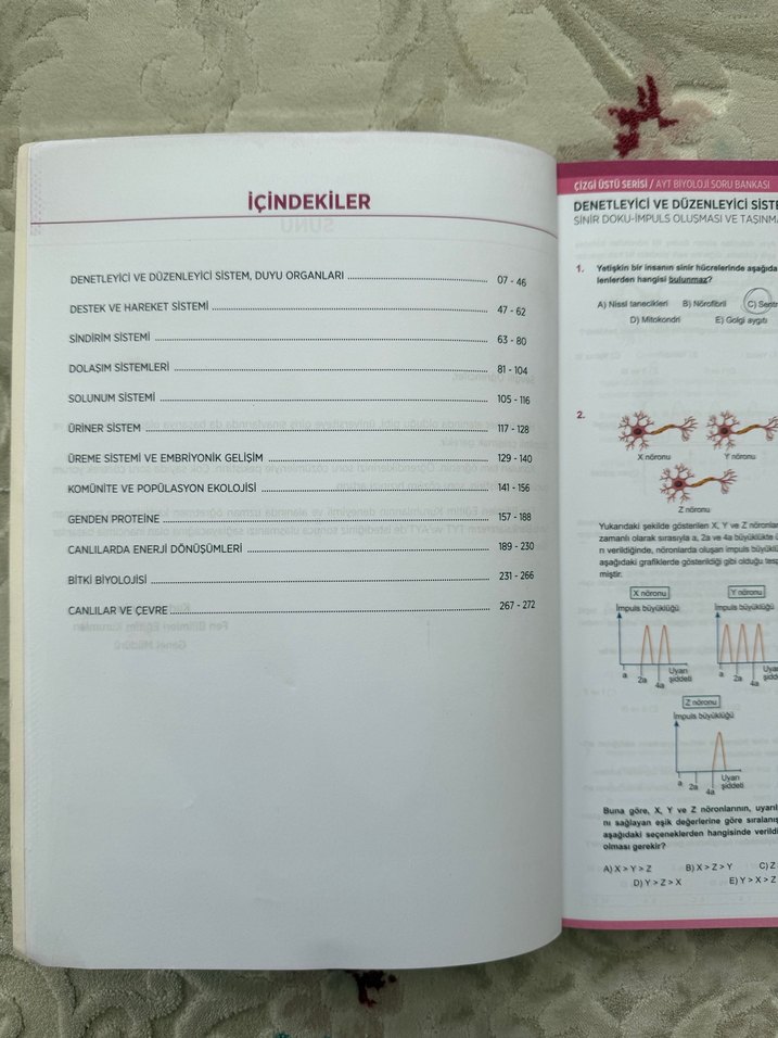 AYT Biyoloji Soru Bankası - Fen Bilimleri Yayınları - Görsel 3