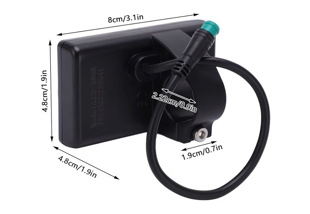 Elektrikli bisiklet ekran gösterge E-Bike S866 - Görsel 2