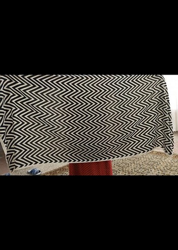 Beden Erkek Zebra Desenli Uzun Şal