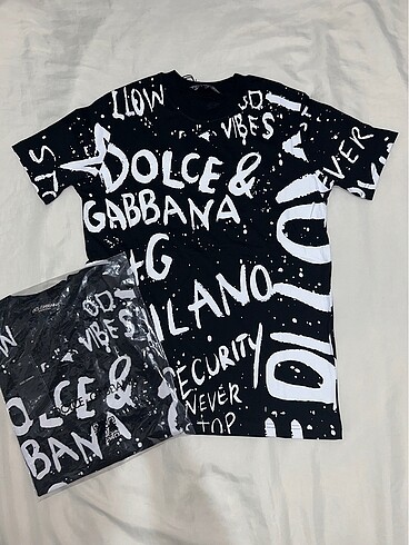 Siyah Dolce Gabbana Tişört