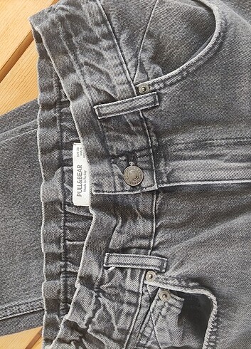 28 Beden gri Renk Pull bear mom jean