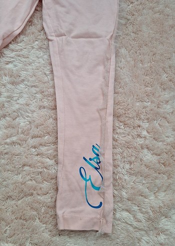 Diğer Kız Çocuk Pembe Baskılı Tayt