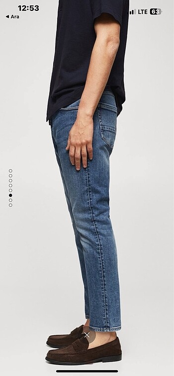 Kısa paça Jean - Görsel 5